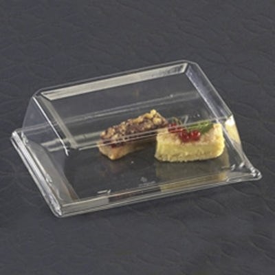 Plastic Plates - Clear Rectangle Cake Plates